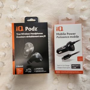 NEW Wireless Ear Buds and Car Charger